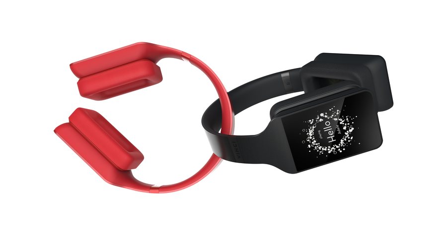 VINCI folded pair, red and black